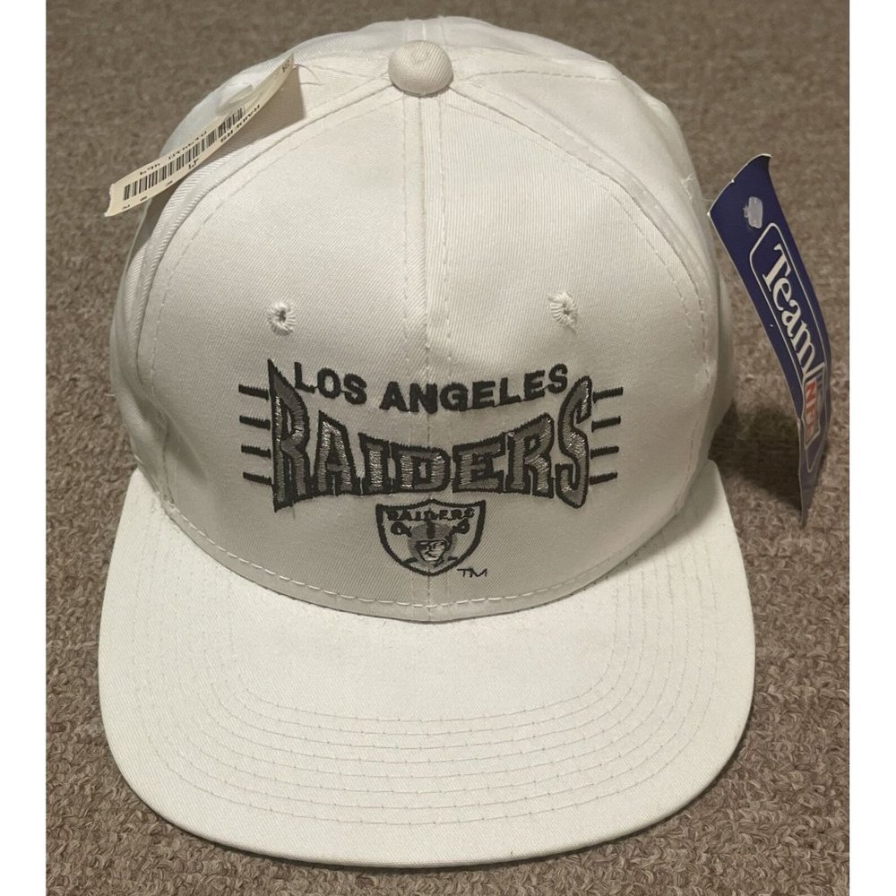 Vintage 90s Los Angeles Vegas Raiders Logo Athletic Youngan SnapBack Hat Cap